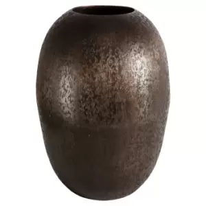 Crossland Grove Brindisi Ellipse Ball Vase Copper 335X245Mm Copper