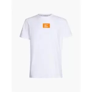 Calvin Klein Jeans Colored Address Small Box Tee - White