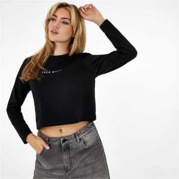 Jack Wills Long Sleeve Top - Black