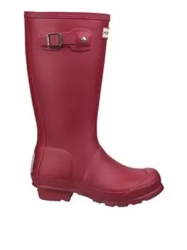 Hunter Hunter Original Kids Wellington Boots, Red, Size 12 Younger