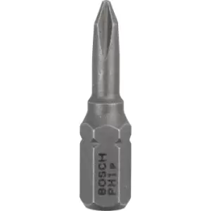 Bosch Extra Hard Phillips Screwdriver Bits PH1 25mm Pack of 3