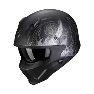 Scorpion Covert-X Tattoo Matt Black-Silver S