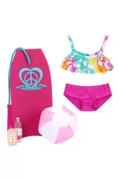 Sophia's 18" Doll Bubble Bikini with 5 Play Beach Accessories