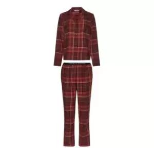 Tommy Bodywear Full Flannel Pj Set - Red