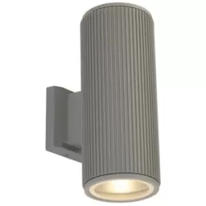 Searchlight Outdoor Up Down Wall Porch Light - Grey With Clear Glass