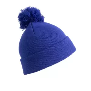 Result Womens/Ladies Winter Essentials Pom Pom Beanie (One Size) (Royal Blue)