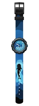 Flik Flak Keep The Seacret Sea Treasures| Blue Recycled Watch