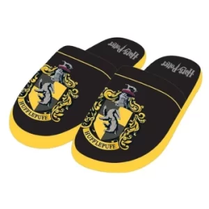 Hufflepuff Harry Potter Mule Slippers Black & Yellow Mens Large UK 8-10