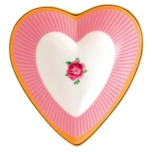 Royal Albert Sweet Stripe Heart Tray 13cm5.1in