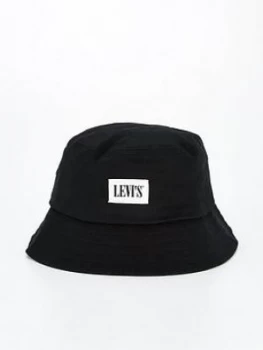 Levis Serif Logo Bucket Hat - Black