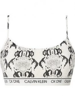 Calvin Klein Snake Print Unlined Bralette