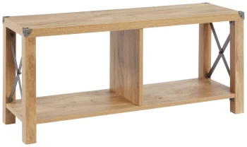 Rustica Wood Effect Dining Bench - Light Wood