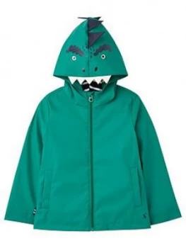 Joules Toddler Boys Riverside Dino Rubber Coat - Green