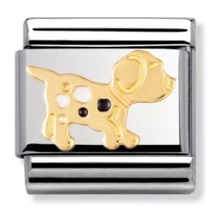 Nomination CLASSIC Gold Animals of the Earth Dog Charm 030212/36