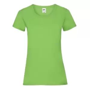 Fruit Of The Loom Ladies/Womens Lady-Fit Valueweight Short Sleeve T-Shirt (Pack Of 5) (L) (Lime)