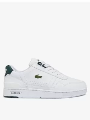 Lacoste T-CLIP 0121 1 SUJ WHT/DK GRN, White/Green, Size 5 Older