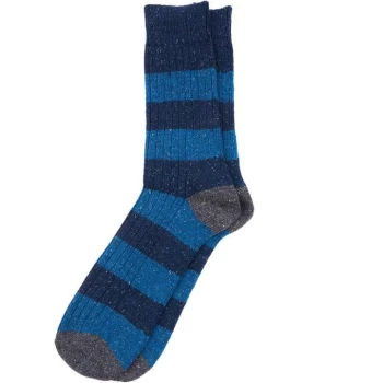 Barbour Houghton Stripe Socks - Blue/Ecru BL31