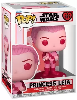 Star Wars Princess Leia (Valentine's Day) vinyl figurine no. 589 Funko Pop! multicolor