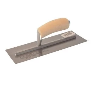 Marshalltown MXS4 Plasterer&apos;s Finishing Trowel Wooden Handle 11.1/2 x 4.3/4in