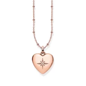 THOMAS SABO Rose Gold Plated Heart Locket D_KE0035-923-14-L45V