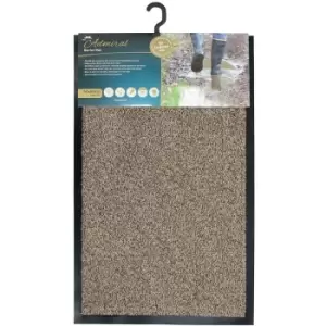 Admiral Barrier Door Mat, Microfibre, Stone, 50 x 80cm - JVL