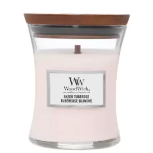 Woodwick Sheer Tuberose Scented Candle 275g