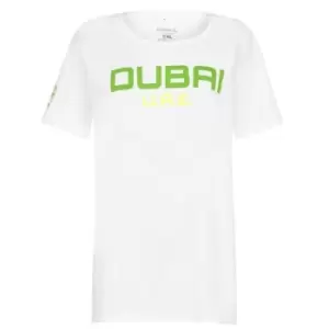 Reebok Dubai Event T Shirt Womens - White