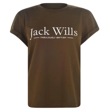 Jack Wills Forstal Heritage T-Shirt - Olive