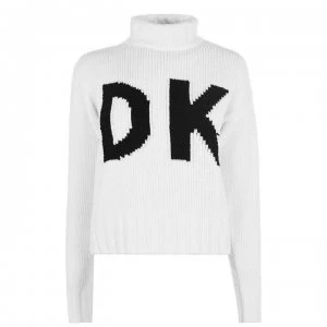 DKNY Wrap Logo Jumper - White