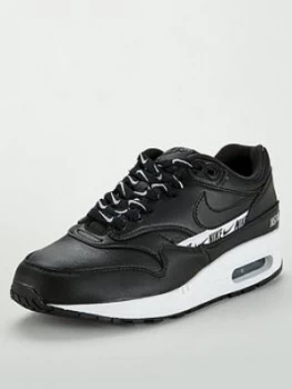 Nike Air Max 1 SE Black White Size 5 Women