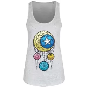 Grindstore Ladies/Womens Celestial Dreamcatcher Floaty Tank (Large (UK 12-14)) (Grey)