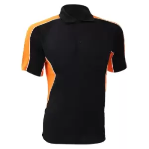 GamegearA Cooltex Active Mens Short Sleeve Polo Shirt (M) (Black/Grey)