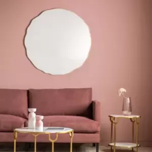 Gallery Interiors Aimi Round Wall Mirror Champagne