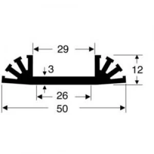 Heat sink 8 CW L x W x H 37.5 x 50 x 12mm Fischer Elektroni