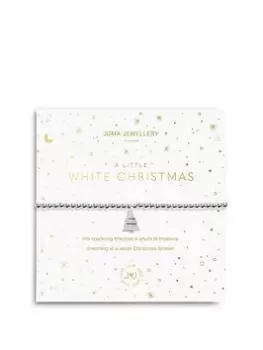 Joma Jewellery Christmas A Little , White Christmas , Silver , Bracelet , 17.5Cm Stretch