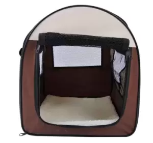 PawHut Foldable & Soft Travel Carrier For Pets - Brown