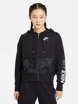 Nike Air NSW Air Full Zip Hoodie - Black, Size S, Women