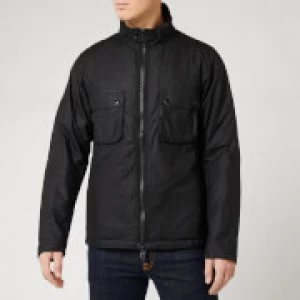 Barbour International Mens Tennant Wax Jacket - Black - S