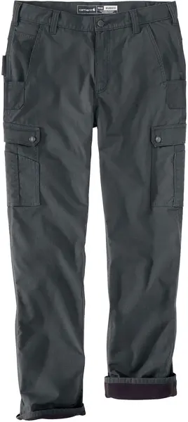 Carhartt Cargo Fleece Lined Work Pants, grey, Size 33