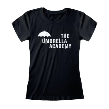 Umbrella Academy - Logo Womens Large T-Shirt - Black