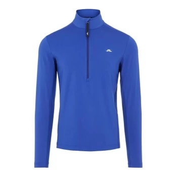 J Lindeberg J Luke Mid Layer Zip Top Mens - Spectrum Blue