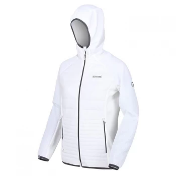 Regatta Womens Andreson V Hooded Hybrid Baffle Jacket - White/White