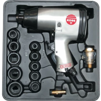 IWS500 1/2' Impact Wrench Kit - Kobe Red Line