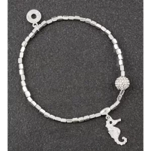 Seashore Platinum Plated Seahorse Bracelet