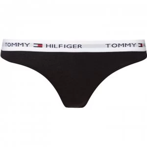 Tommy Bodywear Iconic cotton thong - Black