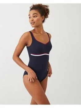 Speedo Sculpture Contourluxe Swimsuit - Navy