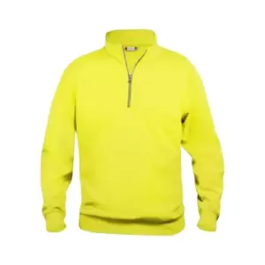 Clique Unisex Adult Basic Half Zip Sweatshirt (XS) (Visibility Yellow)