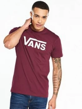 Vans Classic Logo T Shirt BurgundyWhite Size XS Men