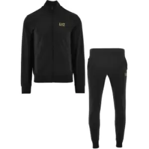 EA7 Black Jersey Tracksuit