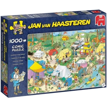 Jumbo Jan Van Haasteren Camping in the Forest Jigsaw - 1000 Piece